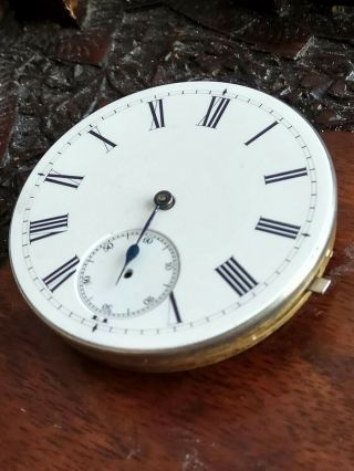 An Antique Minuet Repeating Pocket watch Movement & dial parts 12