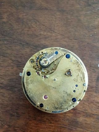 An Antique Minuet Repeating Pocket watch Movement & dial parts 5