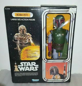 Large Vintage Star Wars Boba Fett 13 " Inch 1980 Complete & Rare