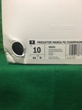 Rare Adidas Predator Mania Champagne FG worldcup 2017 size US 10 keychain 8