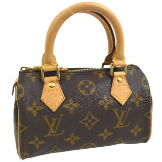 Authentic Louis Vuitton Mini Speedy Hand Bag Purse Monogram M41534 Vtg A38345