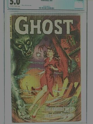Ghost Comics 1 CGC 5.  0 OW - W Pre - Code Horror Rare PCH 1951 Fiction House GGA 5