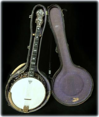 Vintage 1930/31 Bacon & Day B&d Silver Bell N0.  1 Tenor Banjo