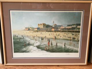 Old Ocean City Maryland Paul Mcgehee S/n Ltd Ed Print Framed Extremely Rare