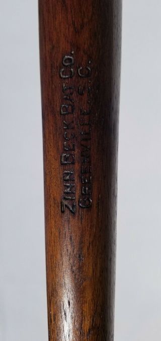 1922 - 26 Zinn Beck 33 " Hickory Vtg Antique Baseball Bat Louisville Slugger Era