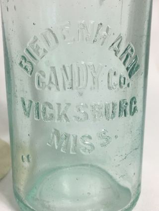 Rare BIEDENHARN CANDY CO VICKSBURG MISS Coca Cola Hutchinson Hutch Soda Bottle 11