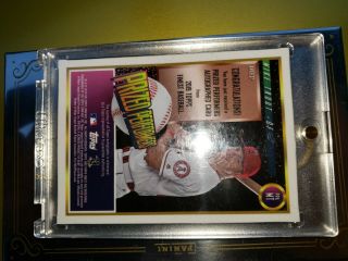 Mike trout Auto 1 of 1 tops finest 2019 extremely rare like the only one in. 10