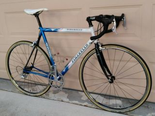 1998 Pinarello Opera Road Race Bike 56cm Tig Welded Steel Carbon Seatstays Rare