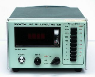 Boonton 92bd Rf Millivoltmeter With 91 - 12f Probe And Accessories