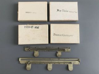 Wwii Pacific Star / 1939 - 45 / War Medal / France German Medal Boxes & Ribbon Bar