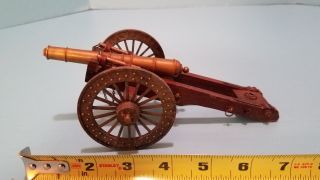 Military Vintage Cast Iron Miniature Brass Cannon