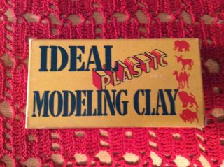 Children ' s Vintage 1940’s - 1950’s,  Ideal Plastic Modeling Clay OLD STOCK 2