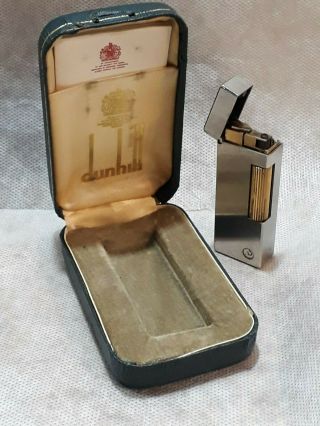 Vintage Dunhill Rollagas Gas Lighter Swiss Made