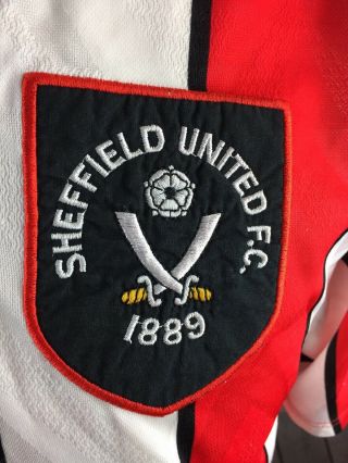 Sheffield United Home Shirt 1992 - 1994 Laver Umbro Rare Players Jersey 2 See Des 4