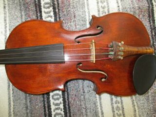 Rare Fine Old Antique 20s Vintage American Fiddle 4/4 Violin - Solo Tone 4