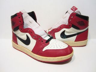 1985 Og Vintage Nike Air Jordan I 1 Chicago Size 11