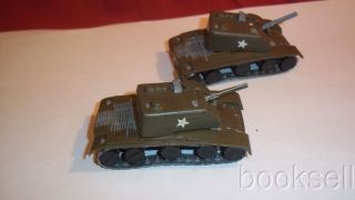 And Vintage 1960s Ho Scale Sp Giant Plastics Corp.  Wwii Tanks