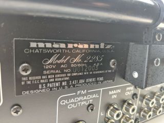Marantz 2285 Rare Stereo Receiver 9