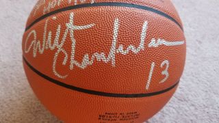 Wilt Chamberlain,  Bill Walton,  Rick Barry Autographed Nba Basketball.  Rare