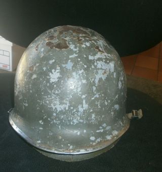 Vintage Military Helmet With Liner