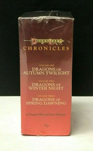 Vintage Dragonlance Chronicles Box Set First Edition Dungeons & Dragons 3
