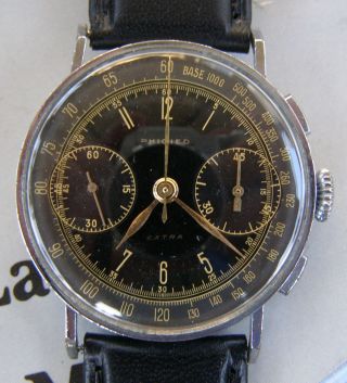 EXTRA 1940 ' s VINTAGE PHIGIED EXTRA CHRONOGRAPH MANUFACTURED BY ANGELUS 2