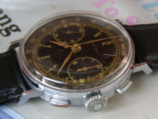 EXTRA 1940 ' s VINTAGE PHIGIED EXTRA CHRONOGRAPH MANUFACTURED BY ANGELUS 3