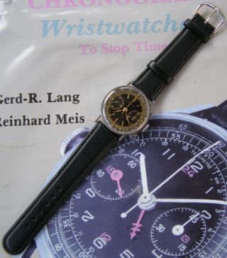 EXTRA 1940 ' s VINTAGE PHIGIED EXTRA CHRONOGRAPH MANUFACTURED BY ANGELUS 8