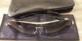 Chrome Hearts Sunglasses Mbk/gp Stains Iv 64 - 13 - 138 Black Gold Rare 