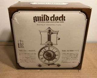Vintage Tomy Miniature Ignatz Flying Pendulum Guild Clock 1979 Japan W/ Key
