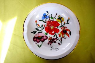 Rare Authentic Vintage Porcelain Gucci Ashtrays 1980 