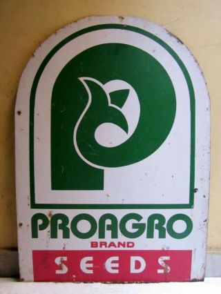 Vintage Proagro Brand Seeds Porcelain Sign Board