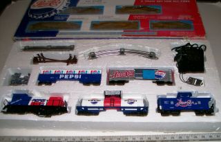 Vintage Kline Lionel 0 Pepsi Cola Train Set W/diesel Engine,  4 Cars,  & Ob
