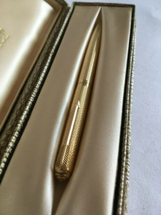 RARE vintage 18 ct solid gold Parker 61 PRESIDENTIAL pencil minty BARLEY 2