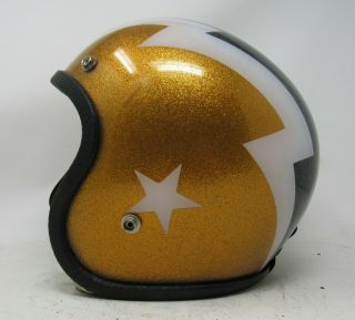Vintage 1970s Buco Lightning Bolt Helmet / /
