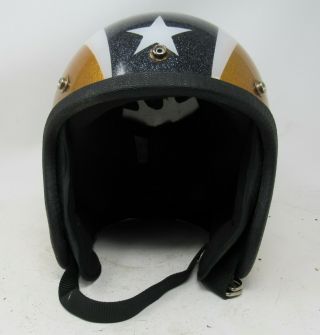 Vintage 1970s Buco Lightning Bolt Helmet / / 4