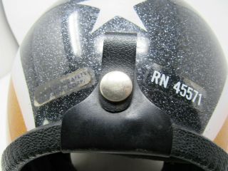 Vintage 1970s Buco Lightning Bolt Helmet / / 6