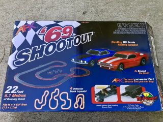 Afx ‘69 Shootout Complete Kit W/ 69 Z28 Camaro & 69 Boss 302 Mustang Rare