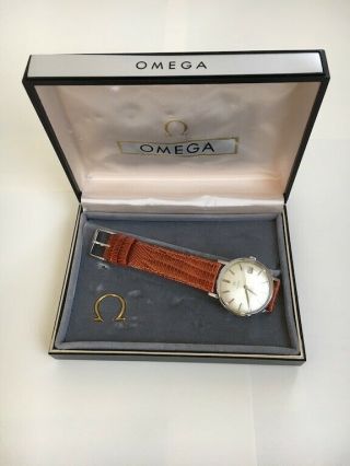 Vintage 1965 Omega Silver Dial Mens Watch