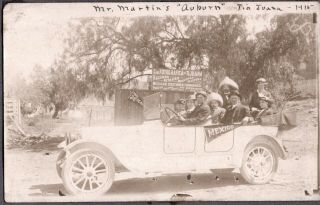 Vintage Rppc Car Auto Signs Tijuana Mexico San Diego California Photo Postcard