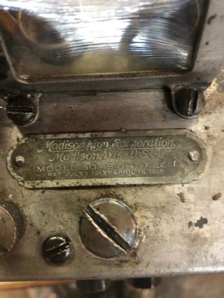 Antique Madison Kipp Oiler Lubricator Ratchet Driven Hit Miss Steam Engine Punk 6