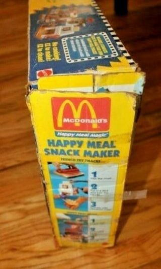 Vintage 1993 McDonald ' s Happy Meal Magic Snack Maker W/ Box 8