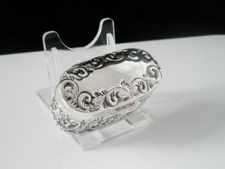 Attractive Silver Ring Box for 3 Rings,  Sheffield 2000,  Carr ' s of Sheffield Ltd 3