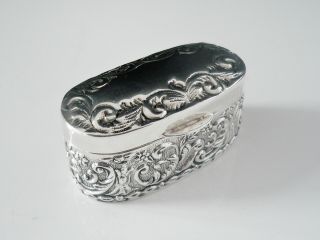Attractive Silver Ring Box for 3 Rings,  Sheffield 2000,  Carr ' s of Sheffield Ltd 5