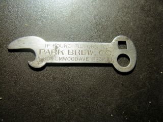 Antique Beer Opener,  Park Brew Co. ,  1899 - 1913,  Providence,  Ri