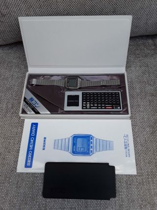 Seiko Memo - Diary UW02 (Metal cased UC - 3000).  VERY RARE Vintage Computer Watch. 4