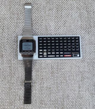 Seiko Memo - Diary UW02 (Metal cased UC - 3000).  VERY RARE Vintage Computer Watch. 5