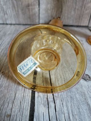 64 Vintage Antique Murano Gold Spec Glass Perfume bottle Decanter Pair Duck. 6