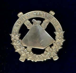 North Waterloo Regiment (scots Fusiliers Of Canada) - 1927 Issue Cap Badge - Scarce