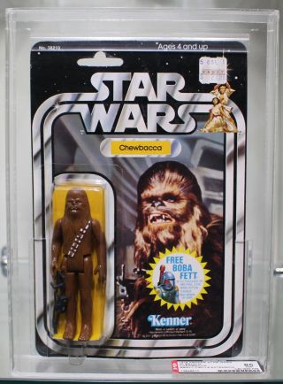 1978 Vintage Star Wars 20 Back G Chewbacca Afa 85